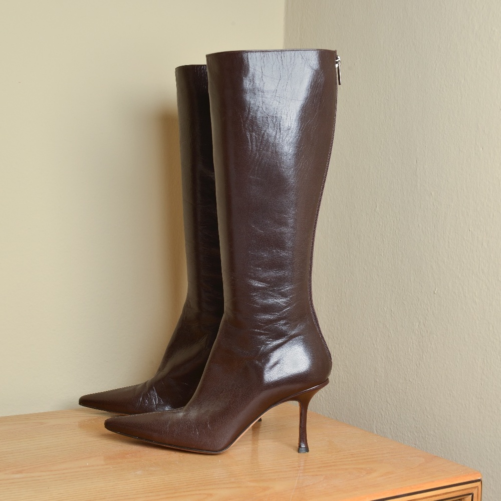 Jimmy Choo Chocolate Brown Boots Gently Used